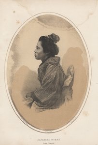 Japansk kvinna från Simoda, 1855